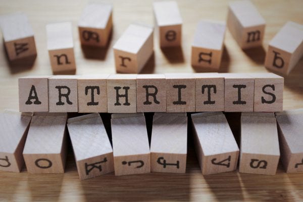 Arthritis written in wooden blocks