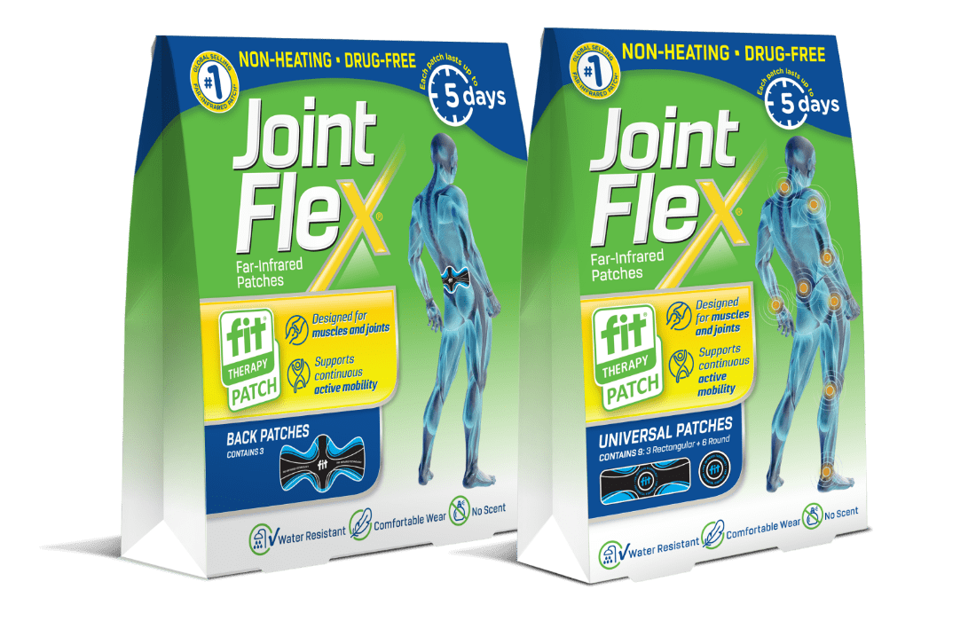 JointFlex® Fit® Therapy Patch redtail boxes